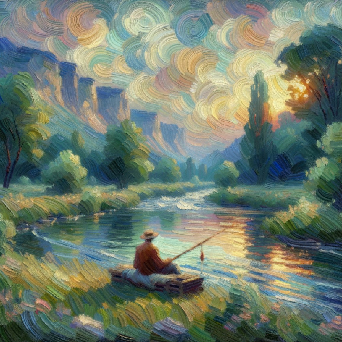 DALL·E: an impressionist painting of a calm inbox